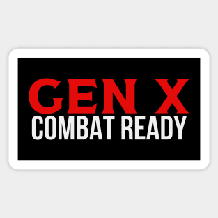 GEN X Combat Ready Sticker